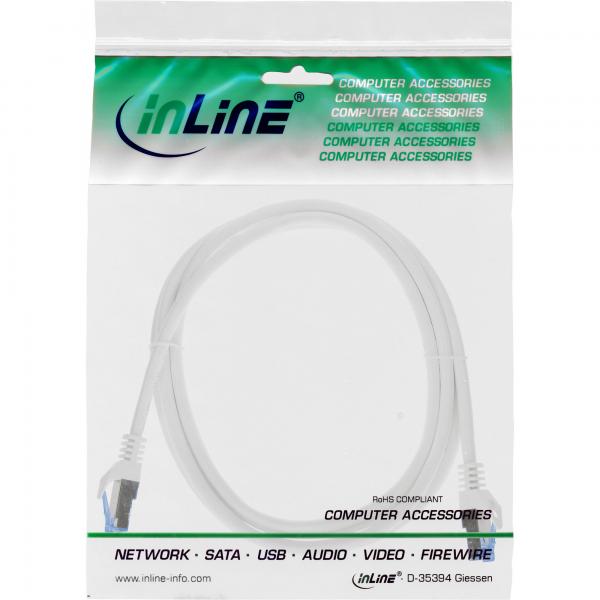InLine 72601W cavo di rete Bianco 1 m Cat6a S/FTP (S-STP)