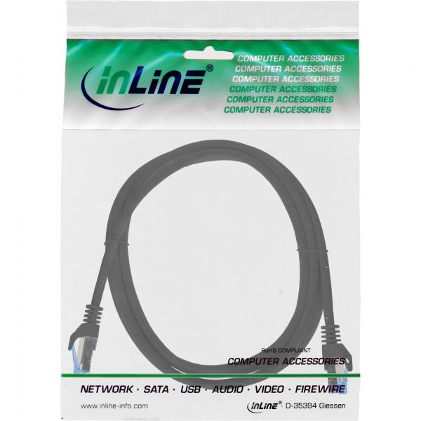 InLine 72602S cavo di rete Nero 2 m Cat6a S/FTP (S-STP)