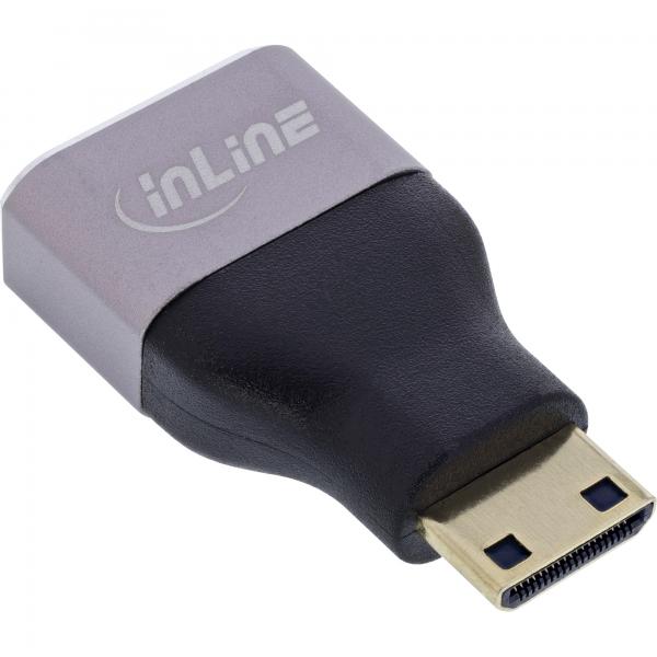 InLine 17991C adattatore per inversione del genere dei cavi HDMI A Mini HDMI C Nero, Grigio