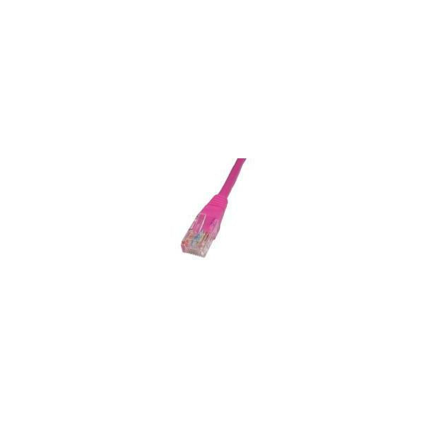 0.25m Cat5e Patch Cable - Pink