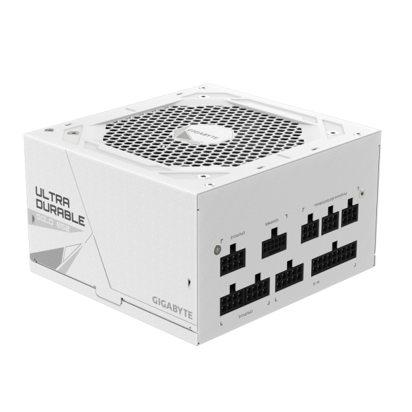 GIGABYTE UD850GM PG5W Alimentatore - PCIe 5.0, 80 PLUS Gold, Design completamente modulare, Ventola da 120 mm, Compatibile con ATX 3.0, Spina EU