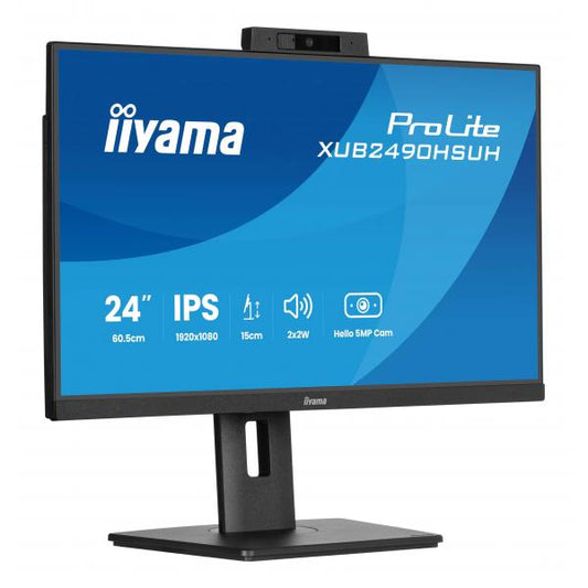 iiyama XUB2490HSUH-B2 Monitor PC 60,5 cm [23.8] 1920 x 1080 Pixel Full HD LED Nero (iiyama ProLite XUB2490HSUH-B2 - Monitor a LED - 24 [23.8 visualizzabile] - 1920 x 1080 Full HD [1080p] @ 100 Hz - I