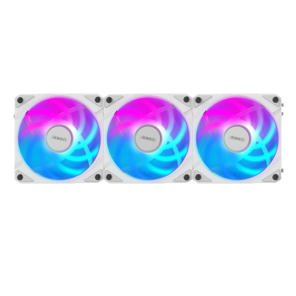 GIGABYTE AORUS EZ CHAIN FAN 120 ICE Scheda madre Ventilatore 12 cm Bianco 1 pz (Gigabyte AORUS EZ Chain Fan 120 Ice 120mm ARGB Fans with Easy Daisy-Chain Setup 3-Pack White)