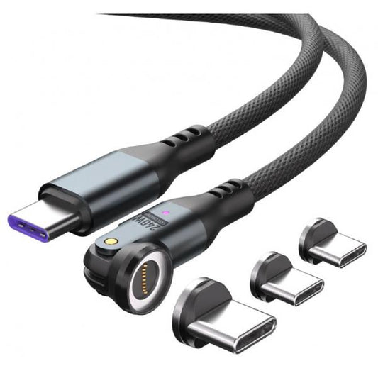 4smarts 541237 cavo USB 1,8 m USB C Nero, Grigio
