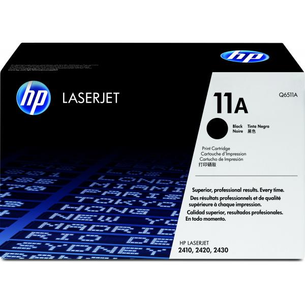 HP 11A Black Original LaserJet Toner Cartridge cartuccia toner 1 pz Originale Nero