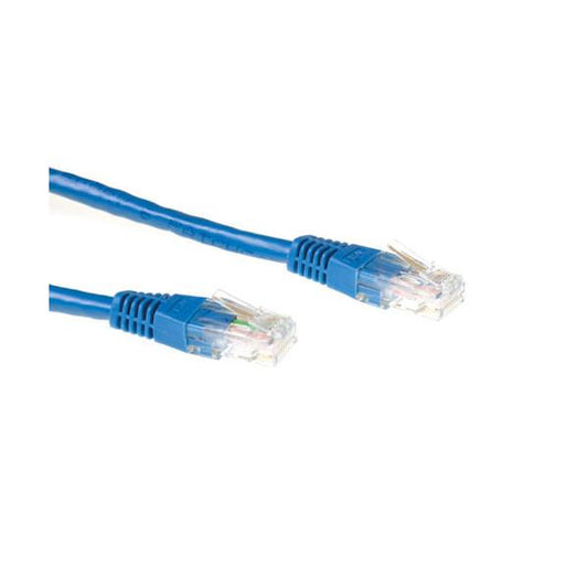ACT CAT6A UTP 1m cavo di rete Blu U/UTP (UTP)