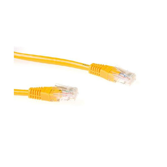 ACT CAT6A UTP 1m cavo di rete Giallo U/UTP (UTP)