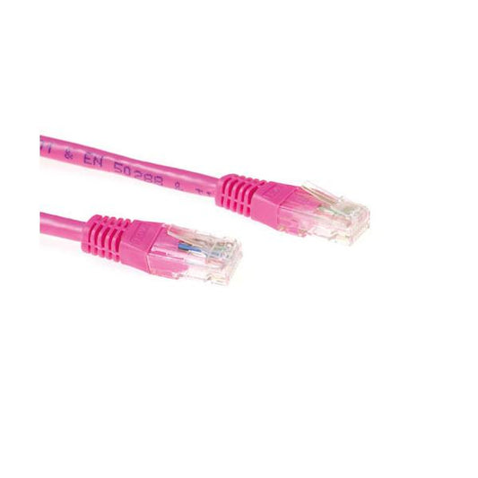 ACT CAT6A UTP 2m cavo di rete Rosa U/UTP (UTP)