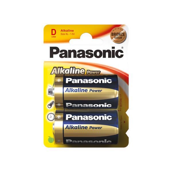 Goobay LR20 2-BL Panasonic Alkaline Power Single-use battery D Alcalino 1,5 V