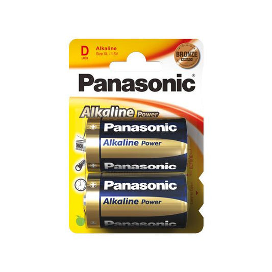Goobay LR20 2-BL Panasonic Alkaline Power Single-use battery D Alcalino 1,5 V