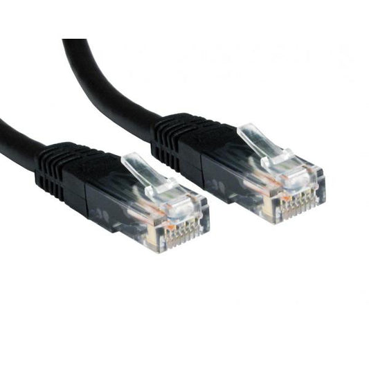 0.25M CAT 6 UTP MOULDED CABLE BLACK