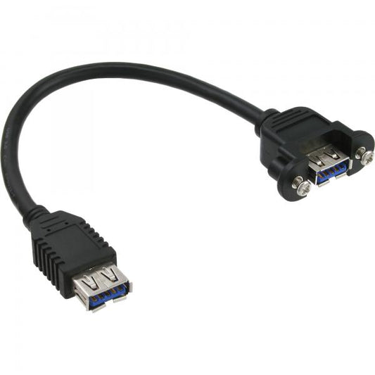 InLine Cavo USB 3.0 pannello A femmina / A femmina, 0,2m