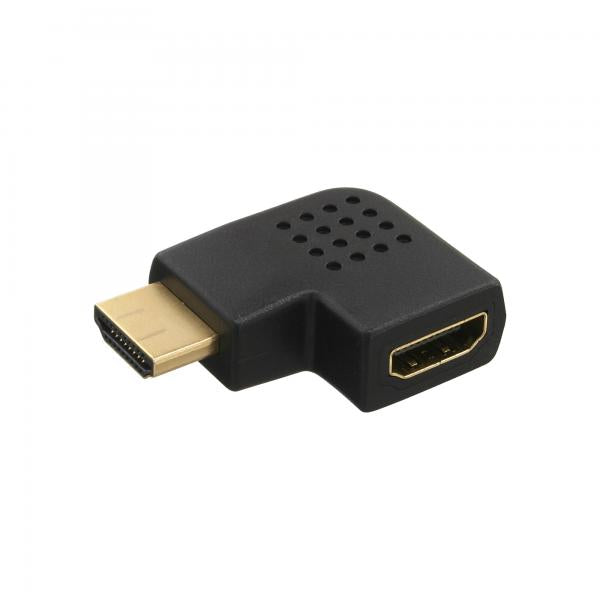 InLine Adattatore HDMI Typ A M/F, ang. 90 destra, dorato, 4K2K Compatibile