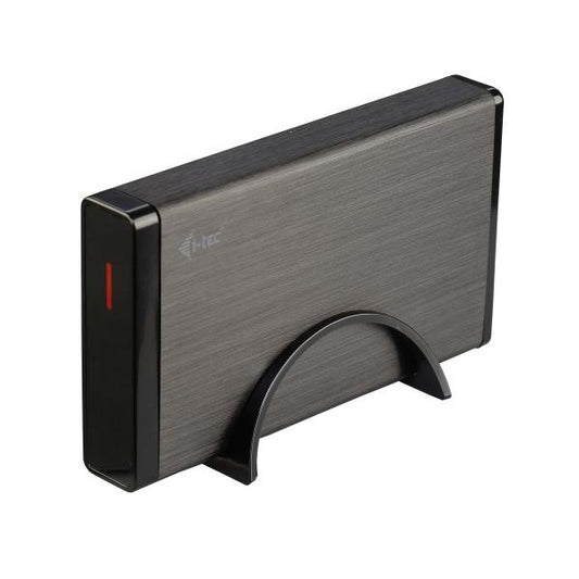 i-tec MYSAFE35U401 contenitore di unità di archiviazione Box esterno HDD Nero, Metallico 3.5"