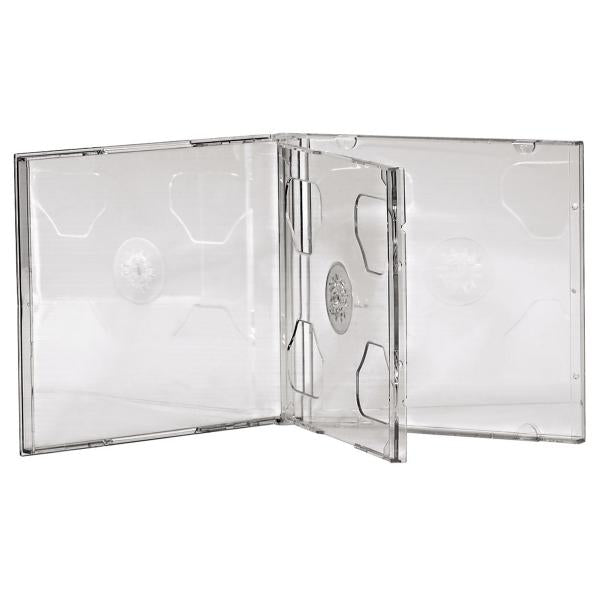 Hama CD Double Jewel Case, Pack 5 2 dischi Trasparente