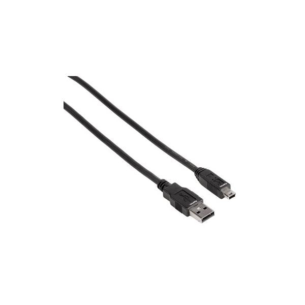 Hama USB 2.0 Connection Cable, 1.8m cavo USB 1,8 m USB A Mini-USB B Nero (Hama USB-kabel - 1.8 m)