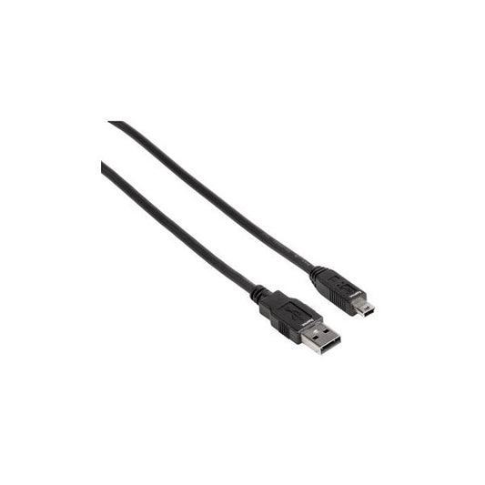 Hama USB 2.0 Connection Cable, 1.8m cavo USB 1,8 m USB A Mini-USB B Nero (Hama USB-kabel - 1.8 m)