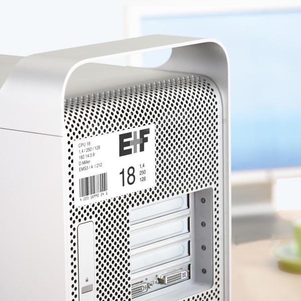 HERMA 4216 etichetta per stampante Argento Etichetta per stampante autoadesiva (HERMA Special - filmm?rkater - mat - 1)