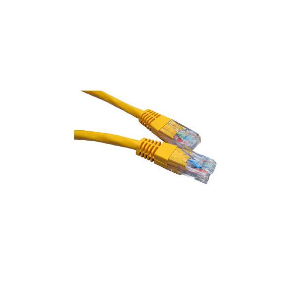 0.25M CAT 6 UTP MOULDED CAB YELLOW