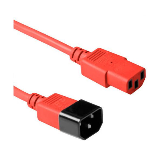 ACT C13 - C14, 0.60m Rosso 0,6 m Accoppiatore C13 Accoppiatore C14