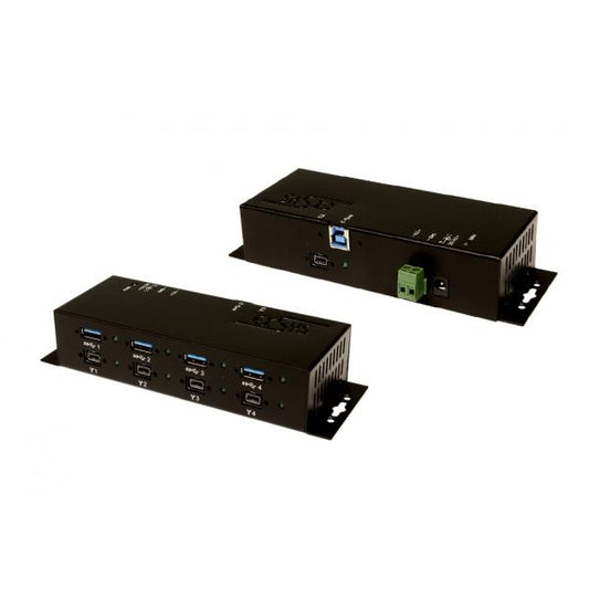 EXSYS EX-6685HMV hub di interfaccia 5000 Mbit/s Nero