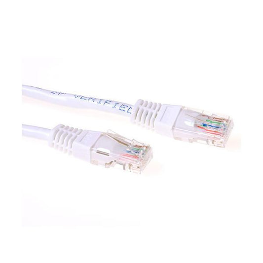 ACT Cat6, 10m cavo di rete Bianco U/UTP (UTP)