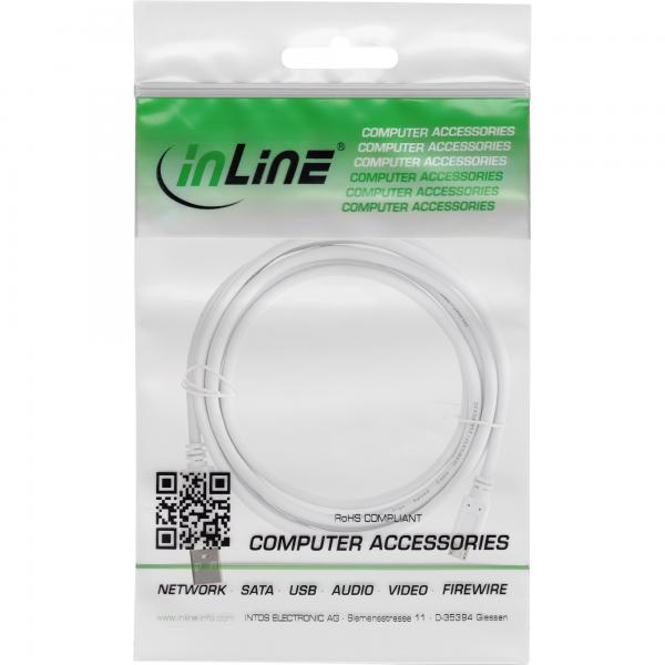 InLine Cavo USB 2.0 Micro, A maschio / Micro B maschio, 1,5m, bianco