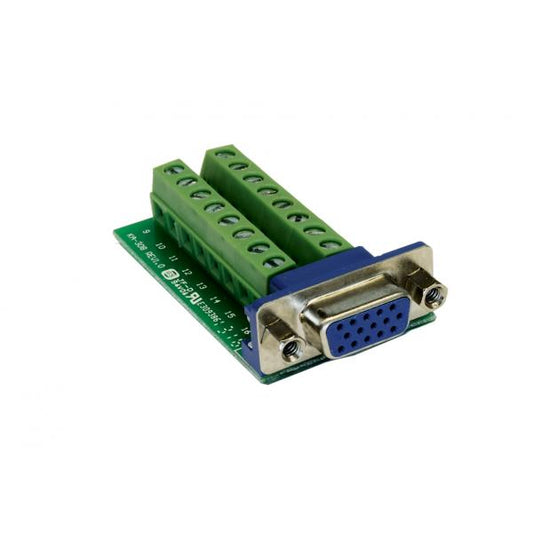 EXSYS EX-49020 cable gender changer VGA 16p Verde, Argento