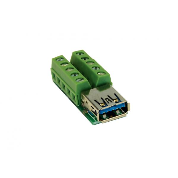 EXSYS EX-49060 cable gender changer USB 3.0 10p Verde, Argento