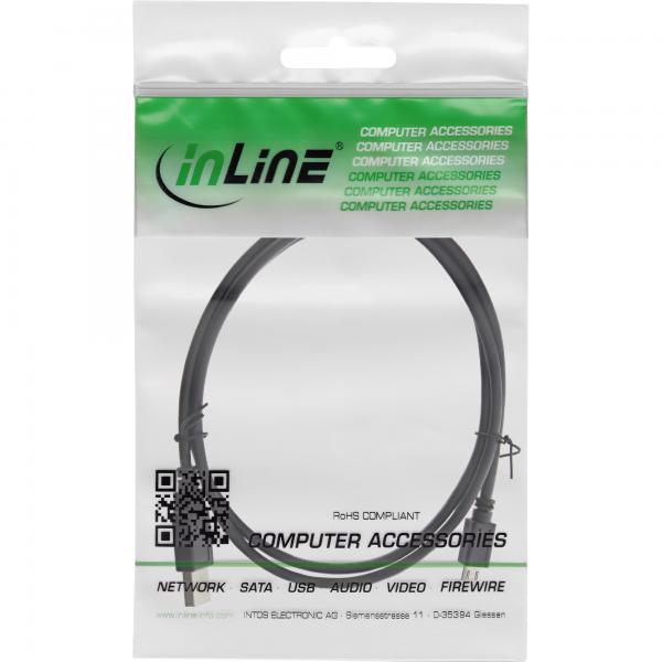 InLine Cavo USB 2.0 Micro, A maschio / Micro B maschio, 3m, nero