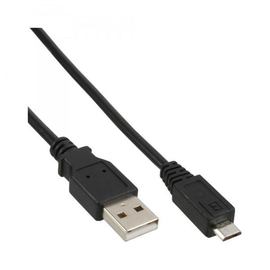 InLine Cavo USB 2.0 Micro, A maschio / Micro B maschio, 3m, nero