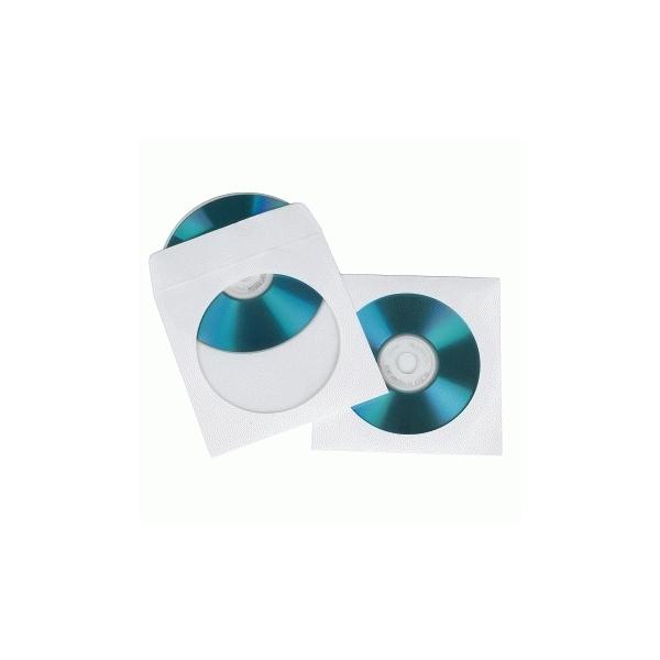 Hama CD-ROM Paper Sleeves 50, White 50 dischi Bianco