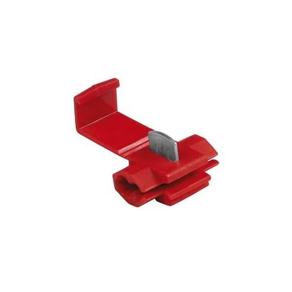 Hama Clamping Connector, red, 5 pieces fermacavo Rosso 5 pezzo(i)