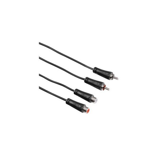 Hama 1.5m 2 x RCA M/F cavo audio 1,5 m Nero (Hama 1.5m 2 x RCA M/F lydkabel 1,5 m S)