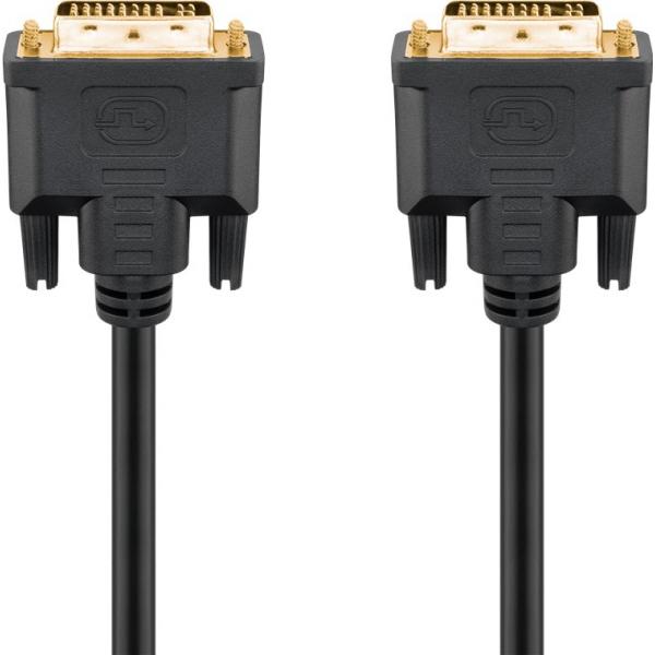 Goobay DVI-I 10m 10m DVI-I DVI-I Nero cavo DVI