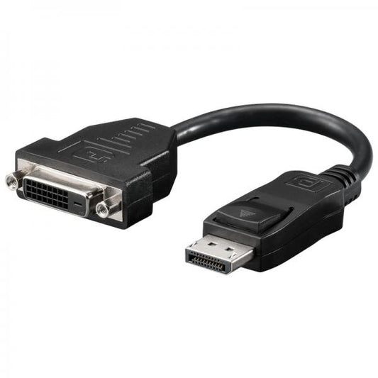 Goobay DisplayPort - DVI-D M/F 0,2 m Nero
