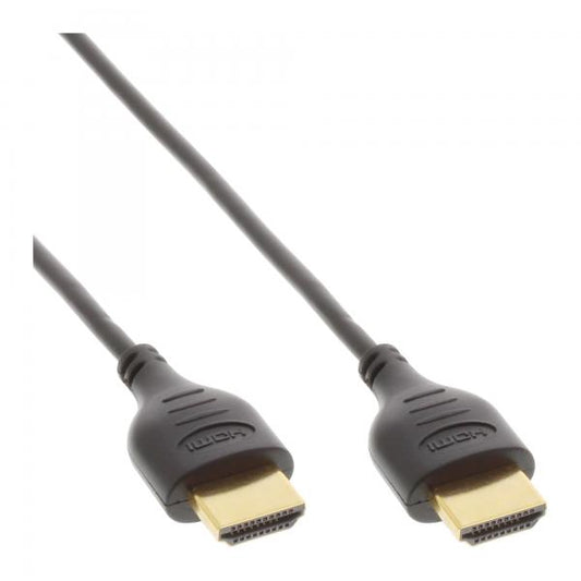 InLine Cavo HDMI 2.0, Super Slim A/A, Ethernet,, 4K2K, 1m, Premium