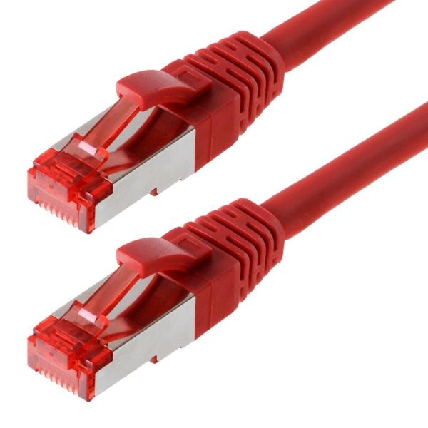 Helos CAT6 S/FTP (PIMF), 3m cavo di rete Rosso SF/UTP (S-FTP)