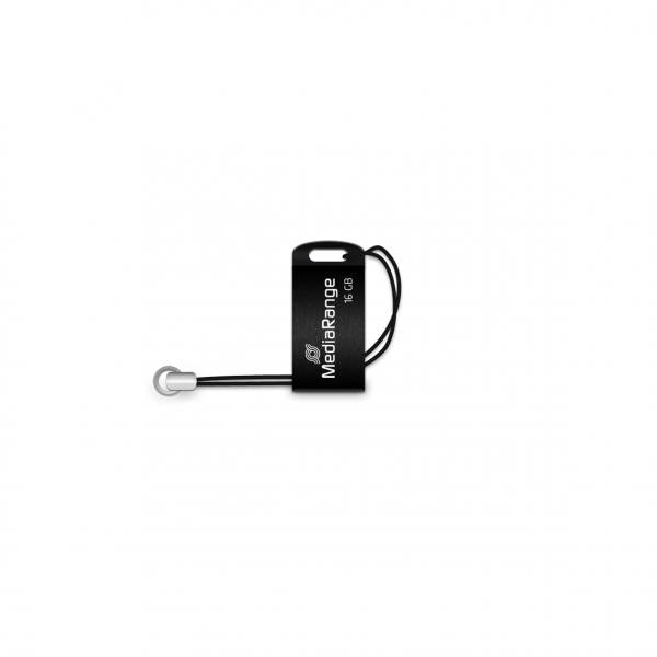 MediaRange MR921 unit flash USB 16 GB USB tipo A 2.0 Nero (MediaRange Nano - USB- Flash- drive -)