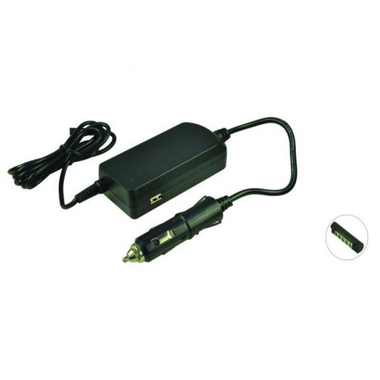 2-Power CCC0741G adattatore e invertitore Auto 45 W Nero (DC Car Adapter 12V 3.6A 45W + 2.1A USB)
