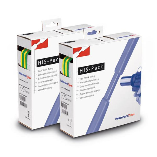 Hellermann Tyton 300-31907 Tubo termorestringente Verde, Giallo isolamento dei cavi