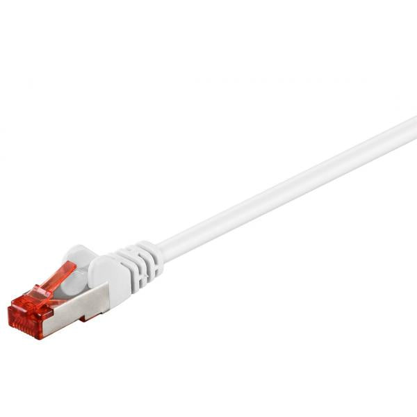 Goobay 93505 cavo di rete Bianco 2 m Cat6 S/FTP [S-STP] (goobay netv?rkskabel - 2 m - hvid)
