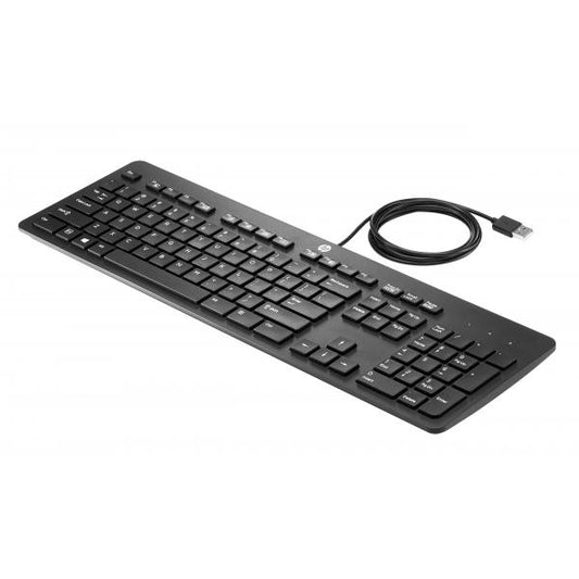 HP USB Business Slim Keyboard tastiera QWERTY Inglese Nero