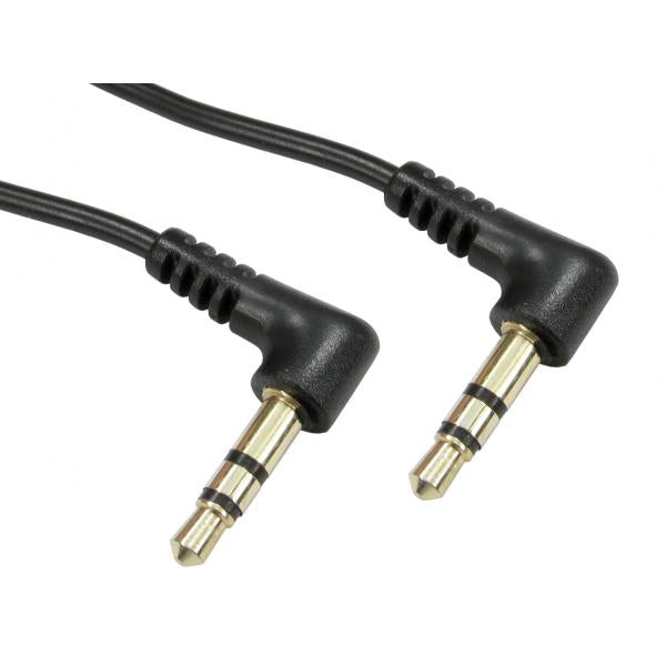 2m 3.5mm Stereo Cable [Two R/A Connectors] - Black