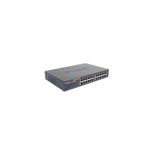 D-Link 24-port 10/100M NWay Desktop - Internal PSU (incl. 19" rack mount kit) Non gestito