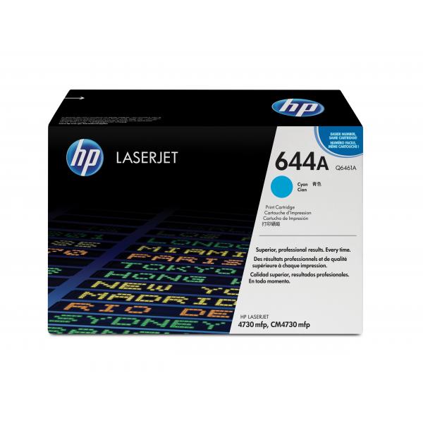 HP 644A Cyan Original LaserJet Toner Cartridge cartuccia toner 1 pz Originale Ciano