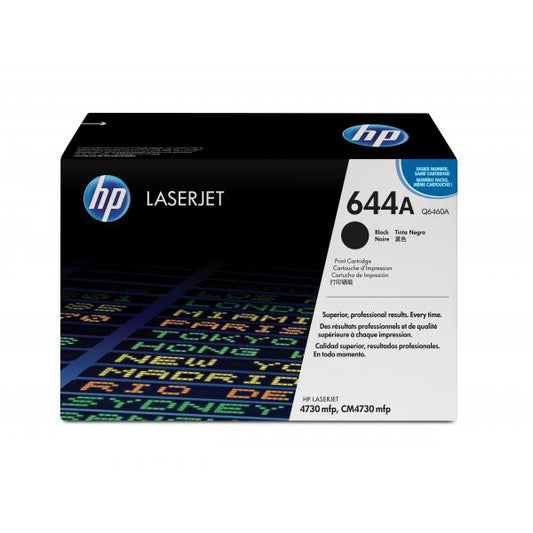 HP 644A Black Original LaserJet Toner Cartridge cartuccia toner 1 pz Originale Nero