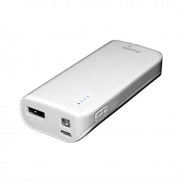 MediaRange MR751 batteria portatile Grigio, Bianco Ioni di Litio 5200 mAh
