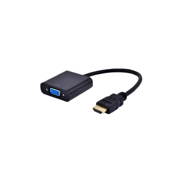Gembird A-HDMI-VGA-03 cavo e adattatore video 0,15 m HDMI tipo A (Standard) VGA (D-Sub) Nero