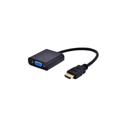 Gembird A-HDMI-VGA-03 cavo e adattatore video 0,15 m HDMI tipo A (Standard) VGA (D-Sub) Nero